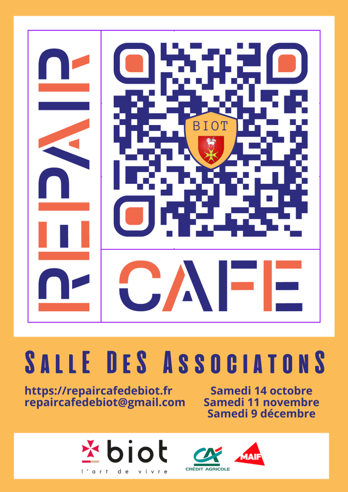 Repair Café de Biot Dates