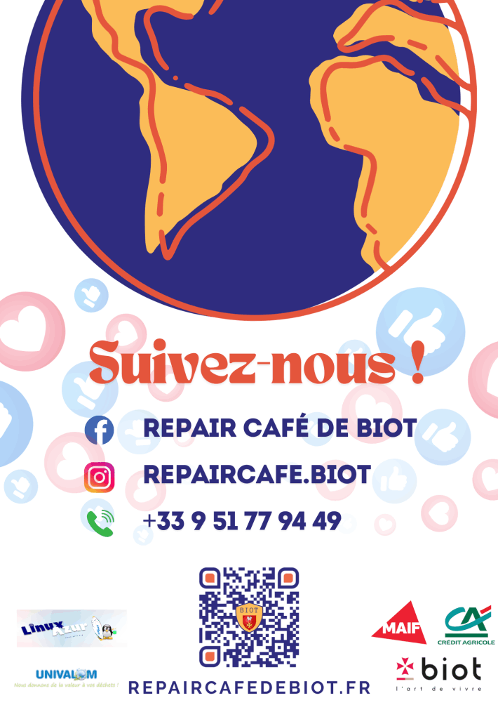 Repair Café de Biot Dates